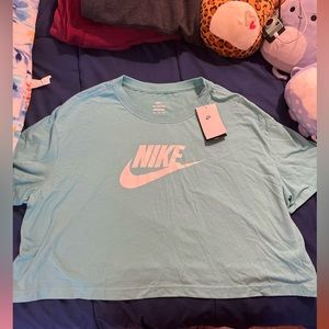 Nike NWT blue crop top
